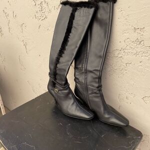 Elegant Black Knee-High Women's Boots